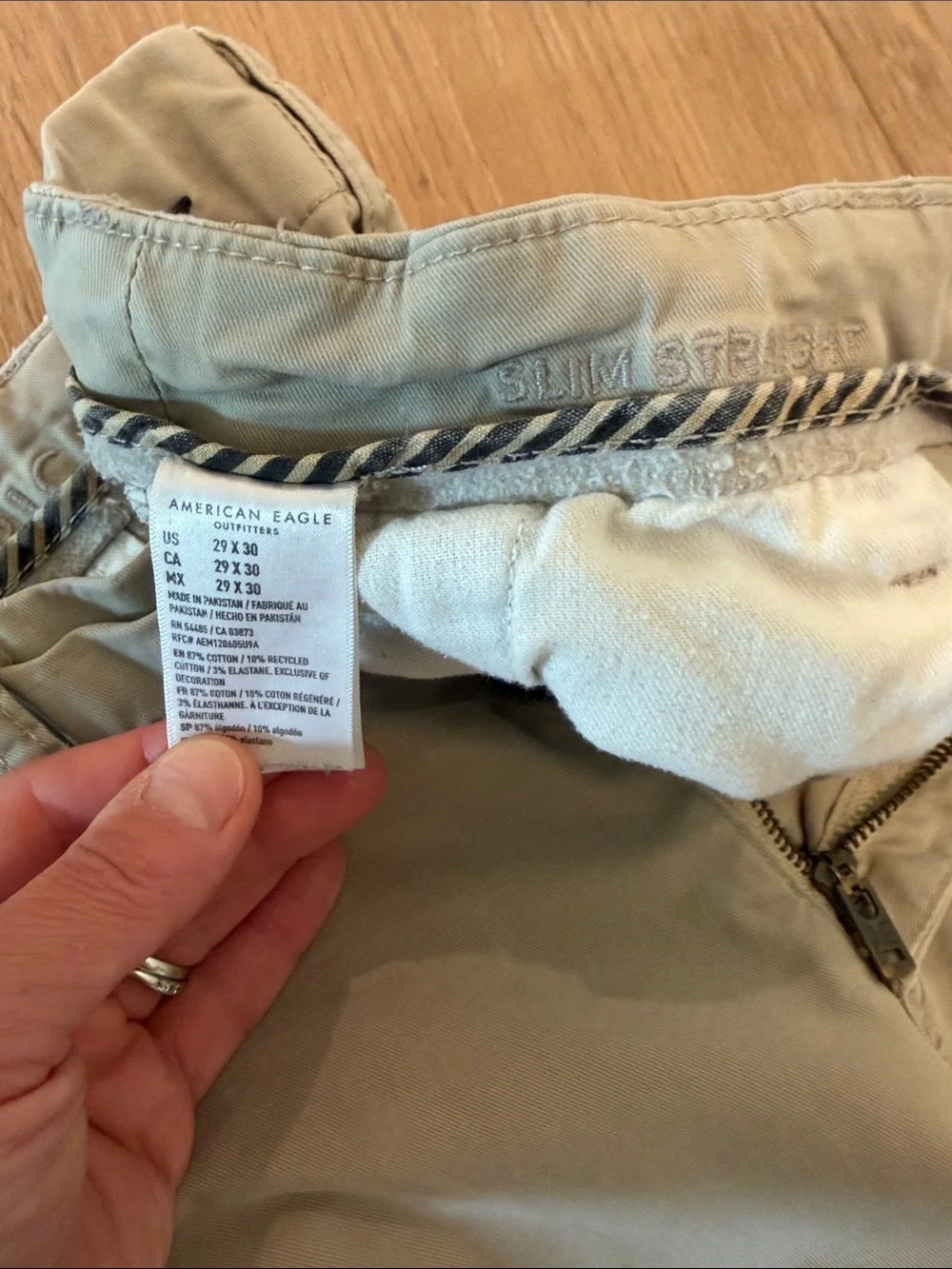 American Eagle Outfitters Men's Chino Pants in Light Khaki